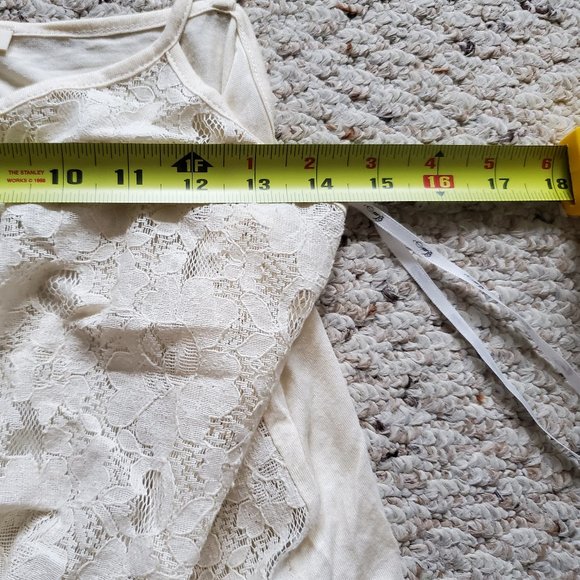 F21 Cream Knot Crop Top - Picture 8 of 10